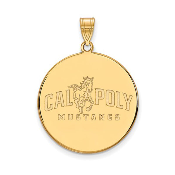 14k Gold Plated Silver California Polytechnic State Large Pendant