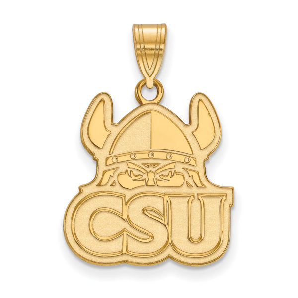 14k Gold Plated Silver Cleveland State Large Pendant