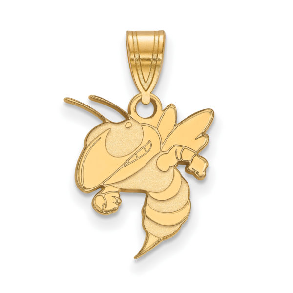 14k Gold Plated Silver Georgia Technology Medium Pendant