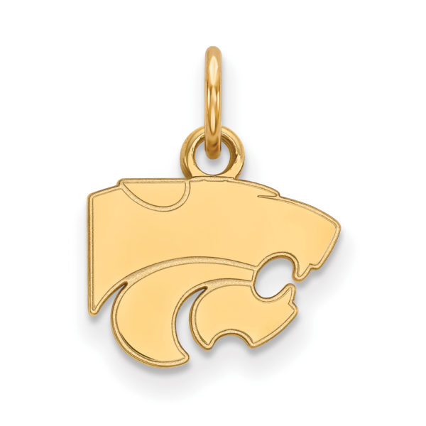 14k Gold Plated Silver Kansas State XS (Tiny) Mascot Charm or Pendant