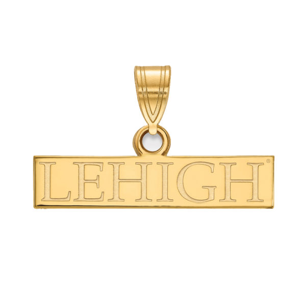 14k Gold Plated Silver Lehigh U Small Pendant