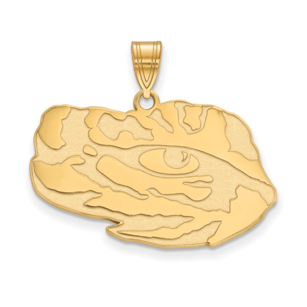 14k Gold Plated Silver Louisiana State Large Mascot Pendant