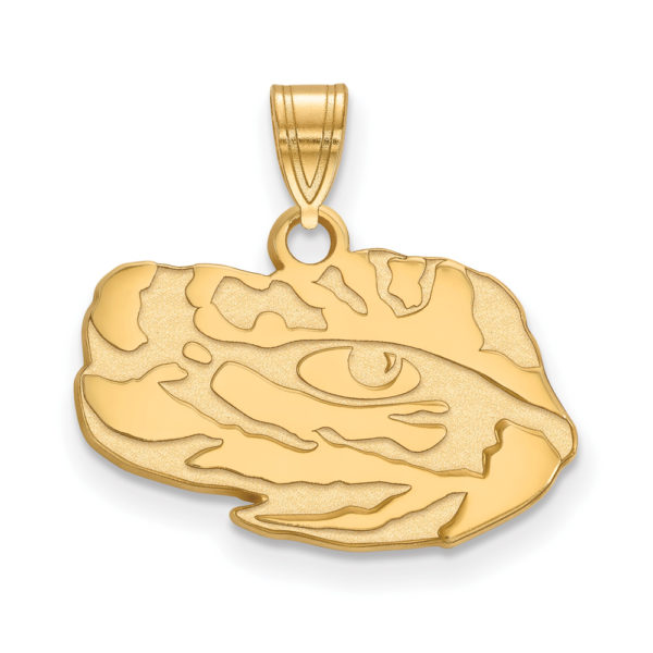 14k Gold Plated Silver Louisiana State Small Pendant