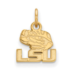 14k Gold Plated Silver Louisiana State XS (Tiny) Charm or Pendant