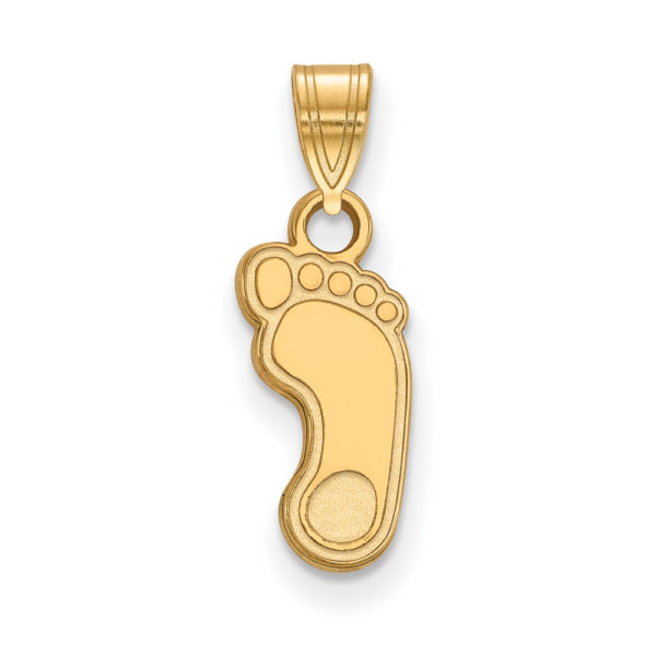 14k Gold Plated Silver North Carolina Small Tar Heels Pendant