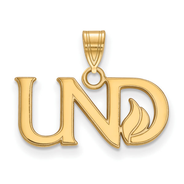 14k Gold Plated Silver North Dakota Small Pendant