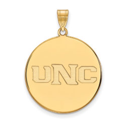 14k Gold Plated Silver Northern Colorado XL Disc Pendant