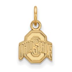 14k Gold Plated Silver Ohio State XS (Tiny) Logo Charm or Pendant