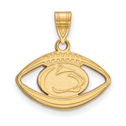 14k Gold Plated Silver Penn State Football Pendant