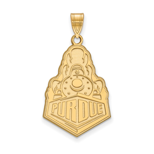 14k Gold Plated Silver Purdue XL Logo Pendant