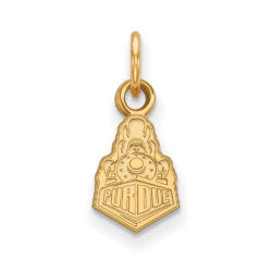 14k Gold Plated Silver Purdue XS (Tiny) Logo Charm or Pendant