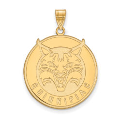 14k Gold Plated Silver Quinnipiac U. XL Pendant