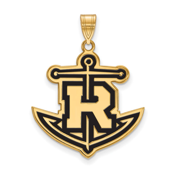 14k Gold Plated Silver Rollins College XL Enamel Pendant