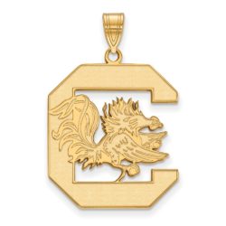 14k Gold Plated Silver South Carolina XL Pendant