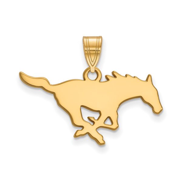 14k Gold Plated Silver Southern Methodist U. Medium Pendant