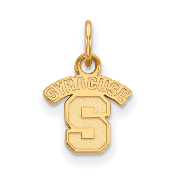 14k Gold Plated Silver Syracuse U. XS (Tiny) 'SYRACUSE S' Charm