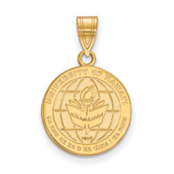 14k Gold Plated Silver The U. of Hawai'i Medium Crest Pendant