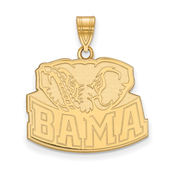 14k Gold Plated Silver U. of Alabama Large Pendant