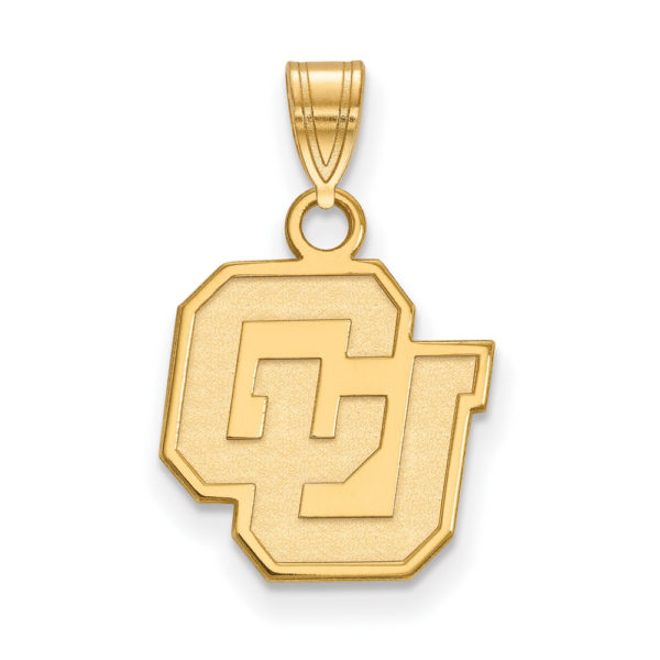 14k Gold Plated Silver U. of Colorado Small Pendant