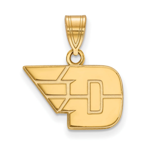 14k Gold Plated Silver U. of Dayton Small Pendant