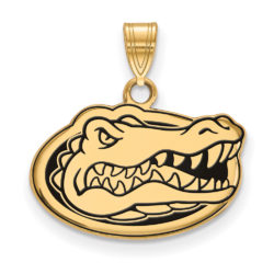 14k Gold Plated Silver U. of Florida Small Enamel Mascot Pendant