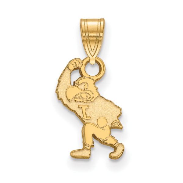 14k Gold Plated Silver U. of Iowa Small Pendant