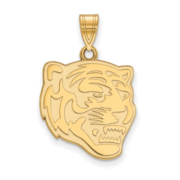 14k Gold Plated Silver U. of Memphis Large Mascot Pendant