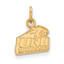 14k Gold Plated Silver U. of New Hampshire XS (Tiny) Logo Charm