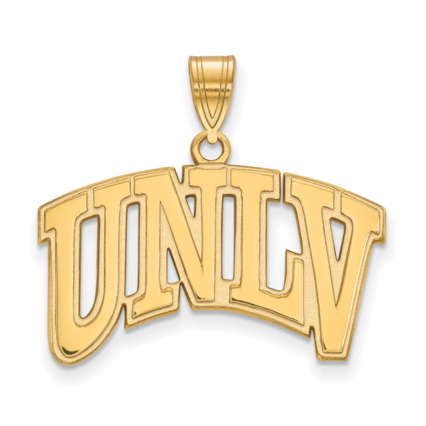 14k Gold Plated Silver Univ. of Nevada Las Vegas Large Pendant