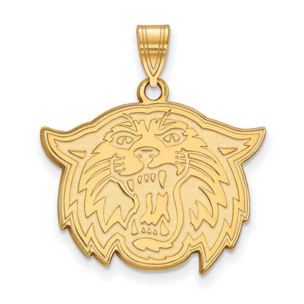 14k Gold Plated Silver Villanova U. Large Mascot Pendant