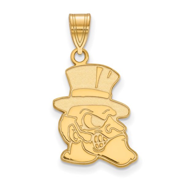 14k Gold Plated Silver Wake Forest U. Large Mascot Pendant