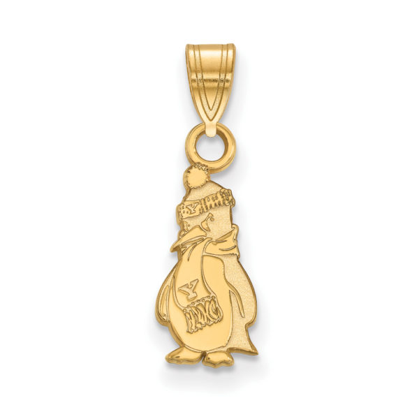 14k Gold Plated Silver Youngstown State Small Logo Pendant