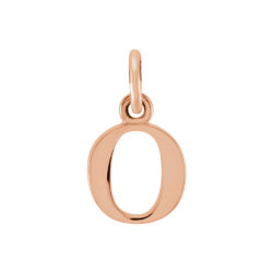 14k Rose Gold, Abbey Collection, Small Lower Case Initial o Charm