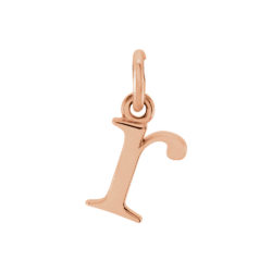 14k Rose Gold, Abbey Collection, Small Lower Case Initial r Charm