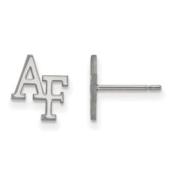 14k White Gold Air force Academy XS (Tiny) Post Earrings