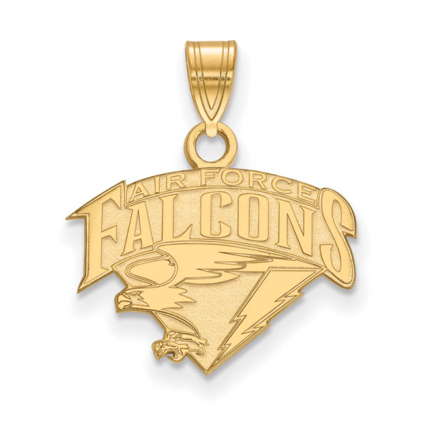 14k Yellow Gold Air force Academy Small Logo Pendant