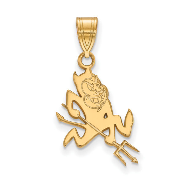 14k Yellow Gold Arizona State Large Mascot Pendant