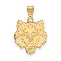 14k Yellow Gold Arkansas State Large Mascot Pendant