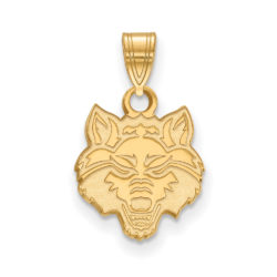 14k Yellow Gold Arkansas State Small Pendant