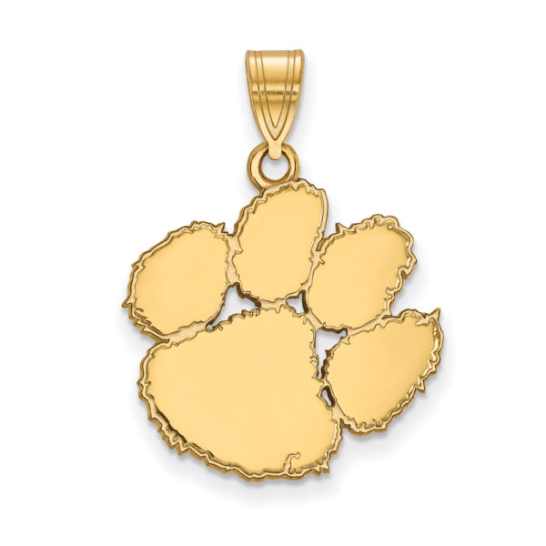 14k Yellow Gold Clemson U Large Pendant