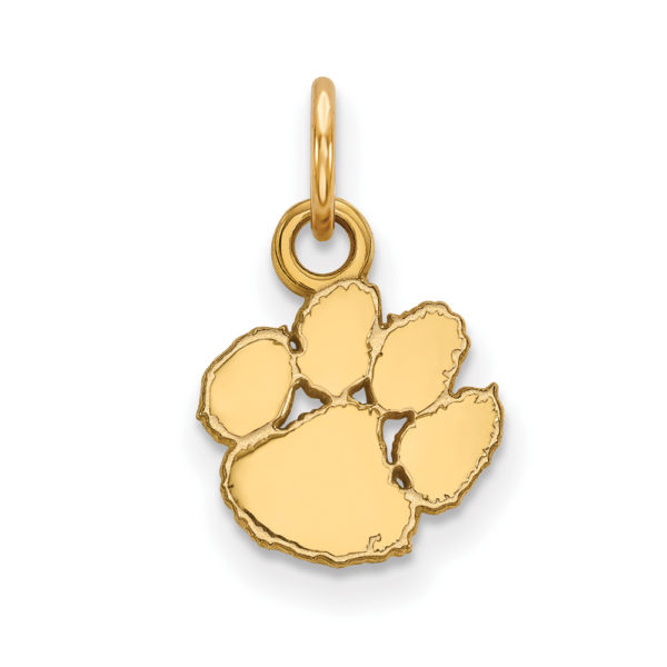 14k Yellow Gold Clemson U XS (Tiny) Charm or Pendant