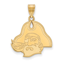 14k Yellow Gold East Carolina U Large Pendant