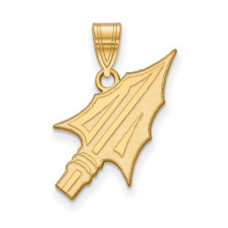 14k Yellow Gold Florida State Large Arrowhead Pendant