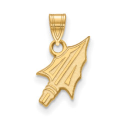 14k Yellow Gold Florida State Small Arrowhead Pendant