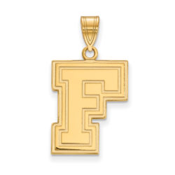 14k Yellow Gold Fordham U Large Pendant