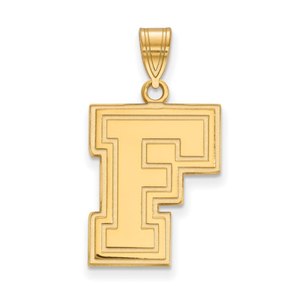 14k Yellow Gold Fordham U Large Pendant