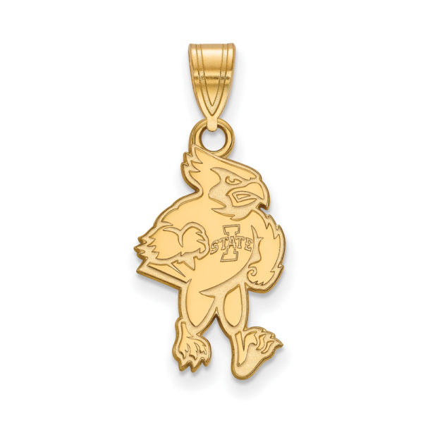 14k Yellow Gold Iowa State Large Mascot Pendant