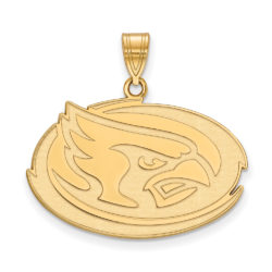 14k Yellow Gold Iowa State Large Pendant