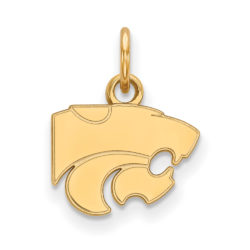 14k Yellow Gold Kansas State XS (Tiny) Mascot Charm or Pendant