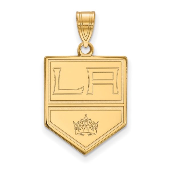 14k Yellow Gold NHL Los Angeles Kings Large Pendant